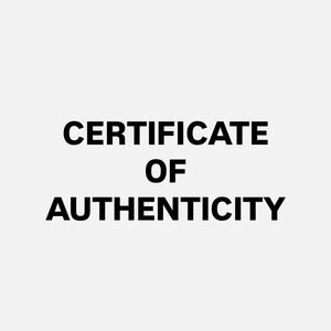 CERTIFICATE OF AUTHENTICITY